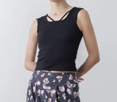 SUKALAクロスデザインショートタンクトップ S ブラック - メルカリ