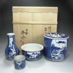 S585 皆具 『染付 台子皆具』『平安 秀峰造』 共箱 茶道具 - メルカリ