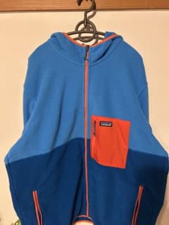 patagonia フリースジャケット XL 青・オレンジ - メルカリ