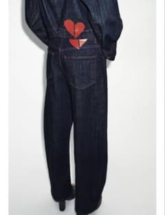 タグ付新品☆ZARAのZ1975ハイウエストバレルフィットデニムパンツ