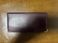 カルティエ 長財布 レザー ロゴ刻印 MADE IN ITALY 正規品 - メルカリ