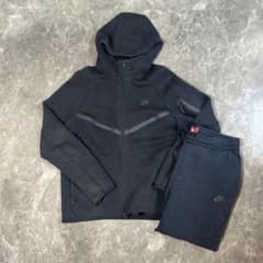NIKE テックフリース セットアップ XL ブラック ジョガーパンツ