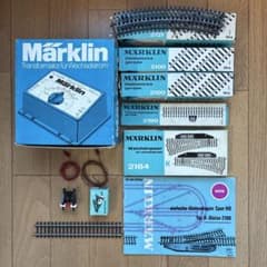 メルクリン HO 6620トランス + 引込線付きKトラックオーバルセット