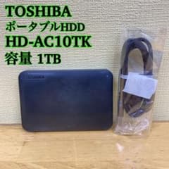 東芝TOSHIBA ポータブルHDD HD-AC10TK 1TB ハードディスク - メルカリ
