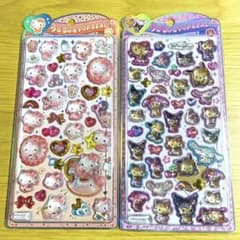 正規品]サンリオ 日焼けキティ ベビー うるちゅる ポップシール 2点お