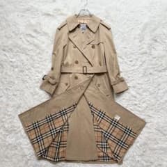 バーバリー 白タグ トレンチコート ハニーベージュ ノバチェック