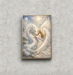 A1開運アート【魂が安らぐ場所】スピリチュアルアート_守護 絵画