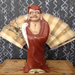 骨董品 達磨大使】ダルマ 陶器 古美術 置物 アンティーク - メルカリ