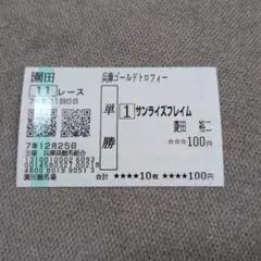 2026年最新】単勝馬券の人気アイテム - メルカリ