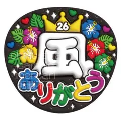 A3①嵐10【ぷっくりうちわ文字】嵐ありがとう大好き・5色ハート - メルカリ