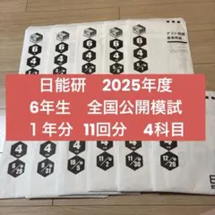 2026年最新】日能研 公開模試 6年の人気アイテム - メルカリ