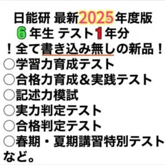 2026年最新】日能研 6年 公開の人気アイテム - メルカリ