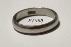 プラチナpt900 リング幅10.3㎜11.5号18.37 g 甲丸