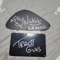 LAガンズ ギター ベース バックパネル サイン 2枚セット