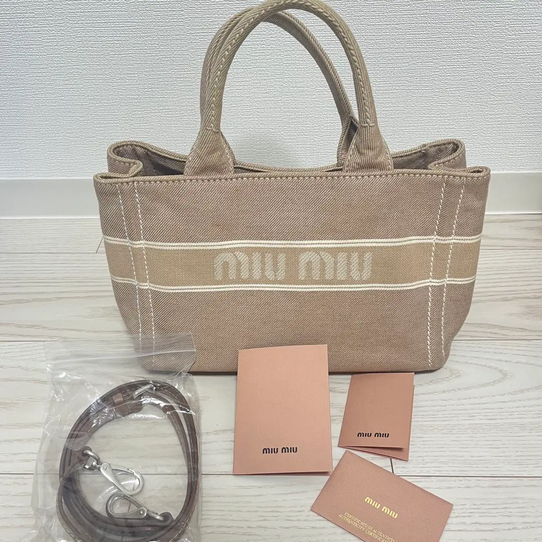 2026年最新】miumiu トート ロゴ デニムの人気アイテム - メルカリ