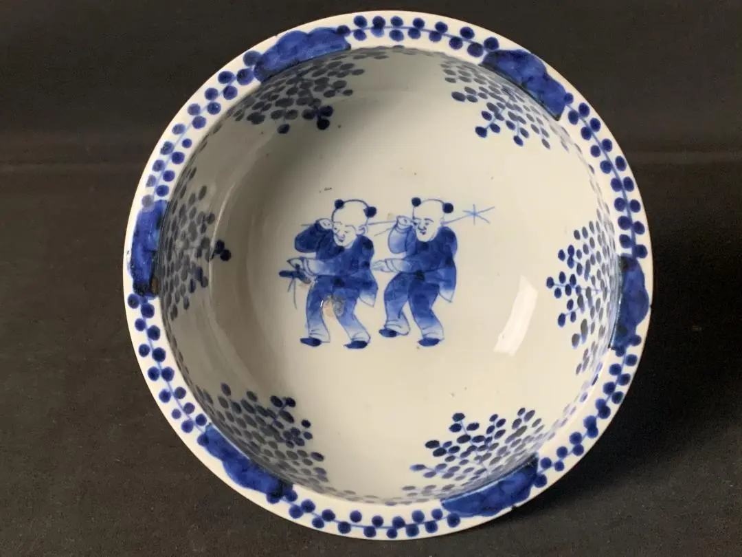 古伊萬里染付唐子圖萩文杯洗江戶後期625 ‐ Mercari 日本最大二手網購平台