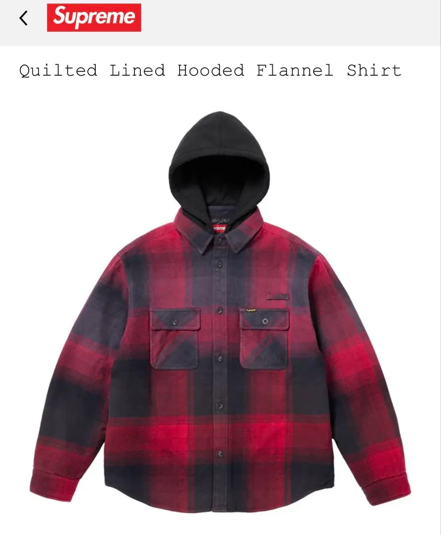 2026年最新】Supreme Quilted Lined Hooded Flannel Shirtの人気