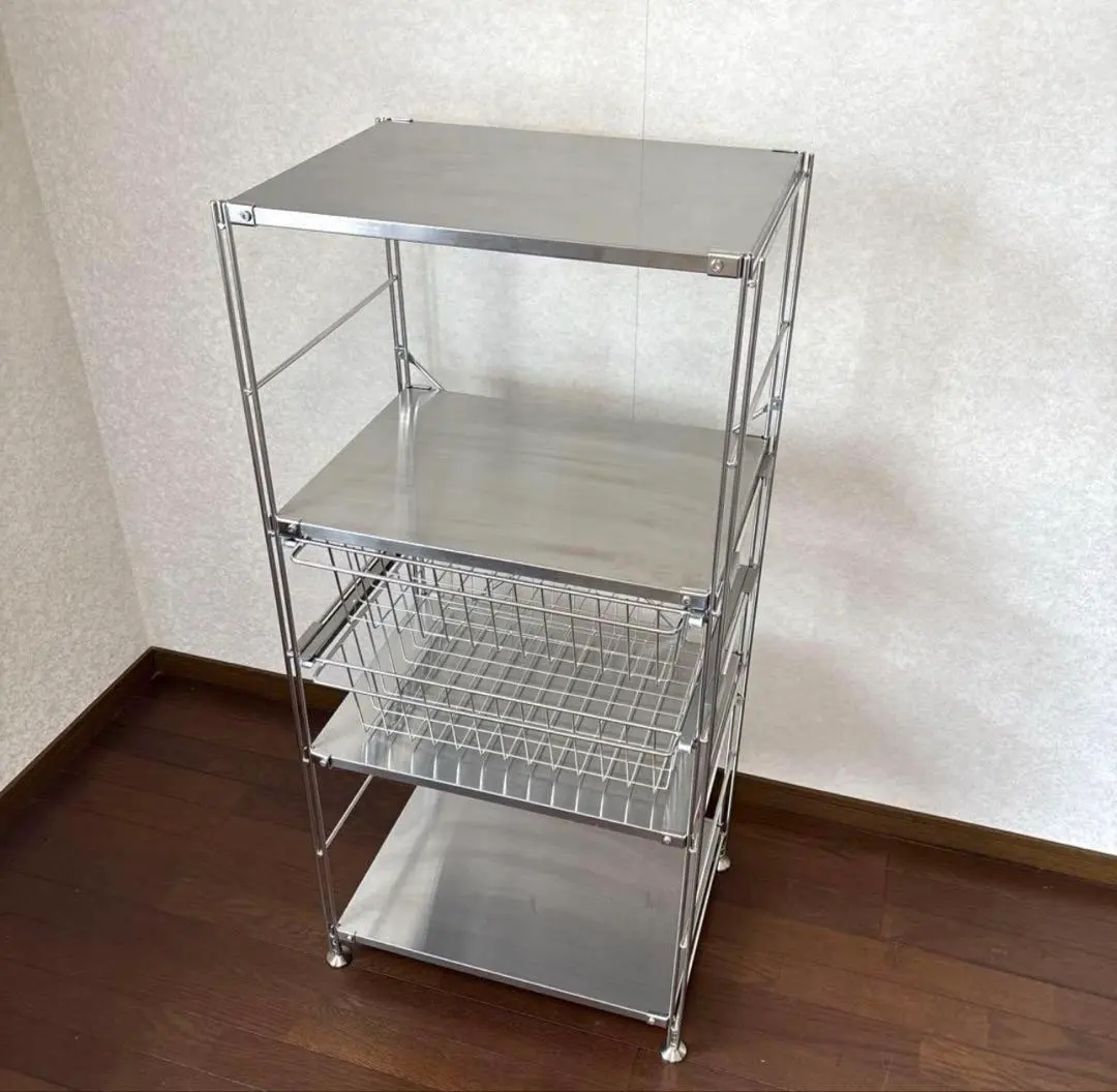 2026年最新】無印 ユニットシェルフ ステンレスワイヤーバスケットの
