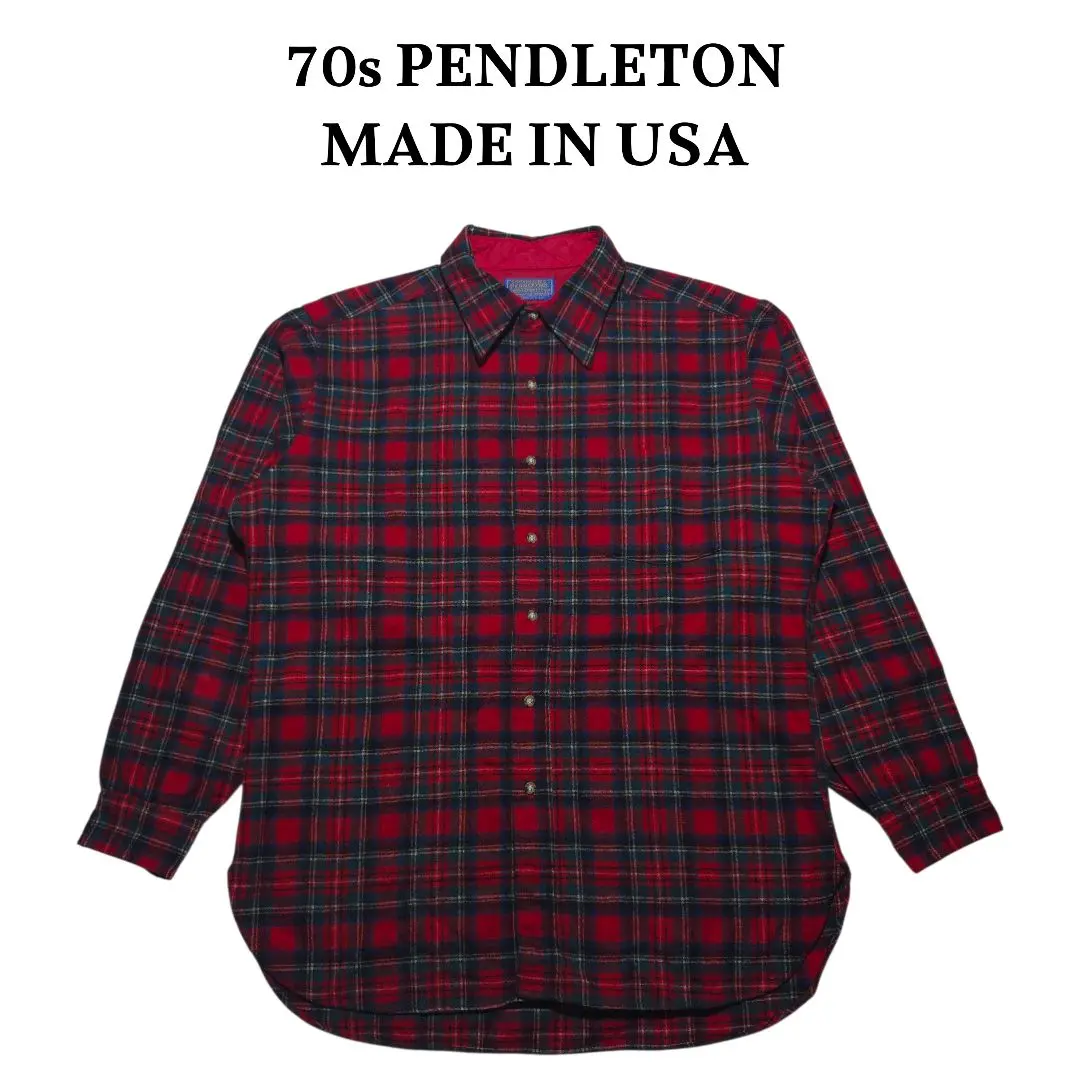 Melton 70s USA製 CPO ネルシャツ オンブレ シャドー チェック|mercari