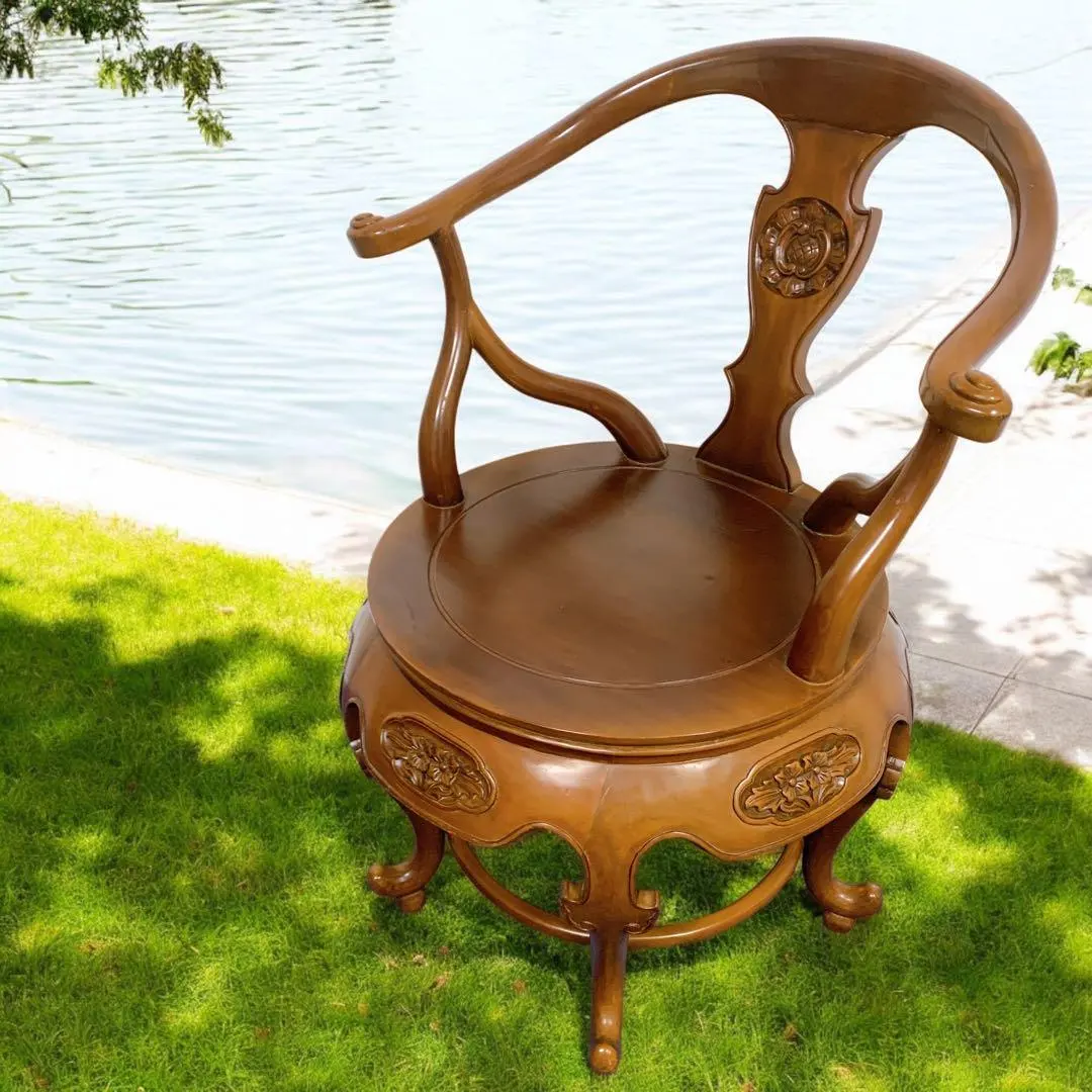 朝鮮 李朝 中国 木製小さな踏み台 肘掛 花台 スツール 古民具 骨董 2025年