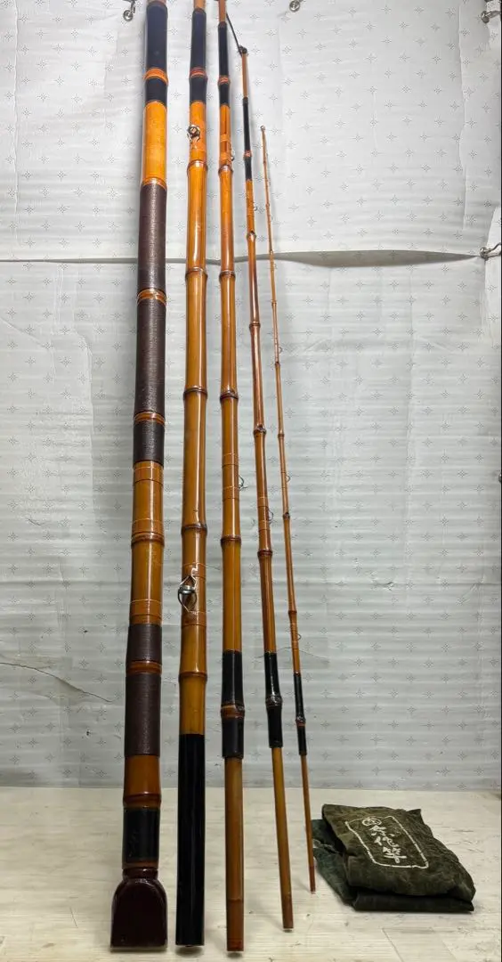 d421019石鯛竿5.2二本仕舞2.0m 総巻き総塗三本継