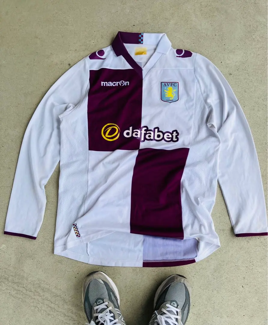 超希少 美品】macron xアストンヴィラ アウェイユニフォーム 長袖 L