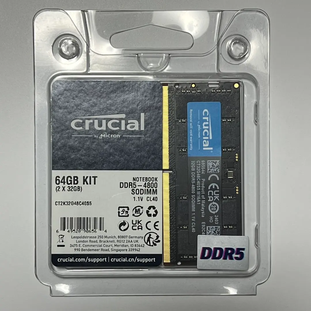 2026年最新】Crucial DDR5 4800MHz 32GB×2の人気アイテム - メルカリ