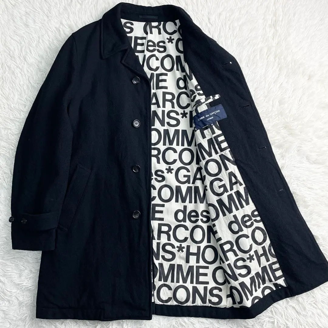 2026年最新】comme des garçons homme ウール縮絨 ステンカラーコート