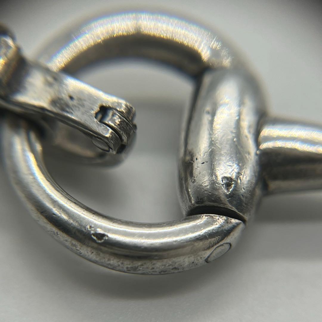 セリーヌ CELINE ホースビットブレスレット SV800蟹刻印 ヴィンテージ