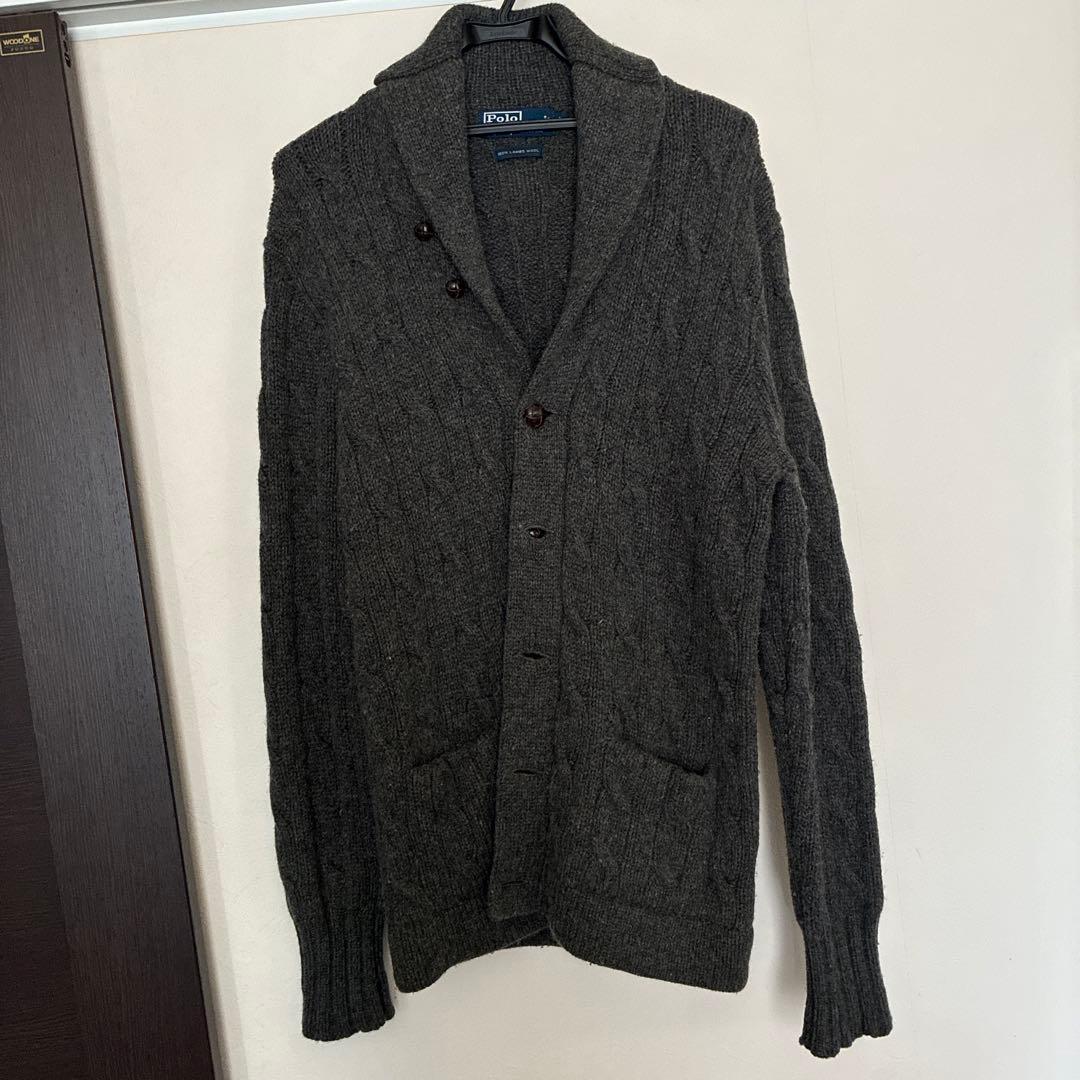 Polo by Ralph Lauren ダークグレー カーディガン L - メルカリ