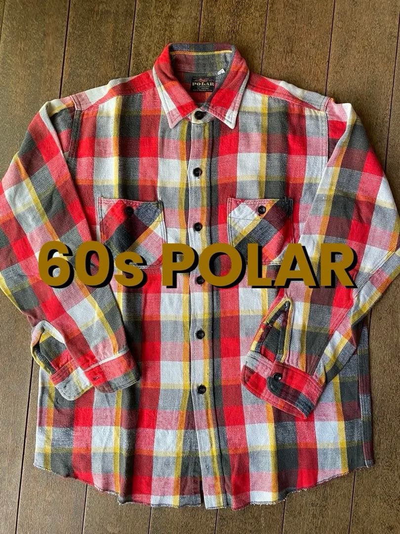 60s POLAR ポーラー ヴィンテージ ネルシャツ USA製