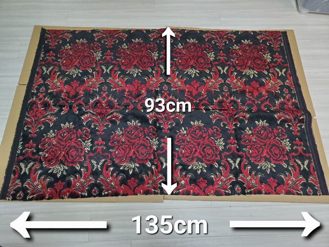 即発送可！期間限定値下げ中！！金華山 華恋 レッド 生地 ハギレ 【訳あり】