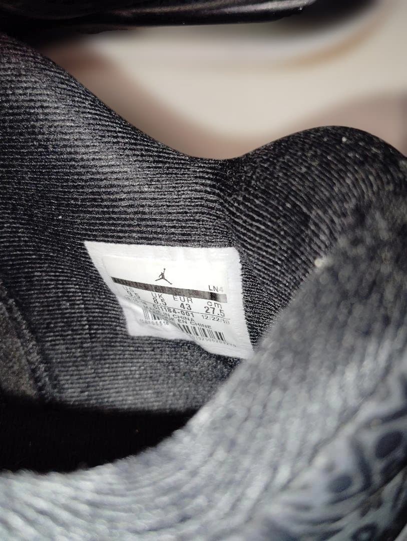 靴 NIKE 27.5cm AIR JORDAN 4 LASER BLACK GUM