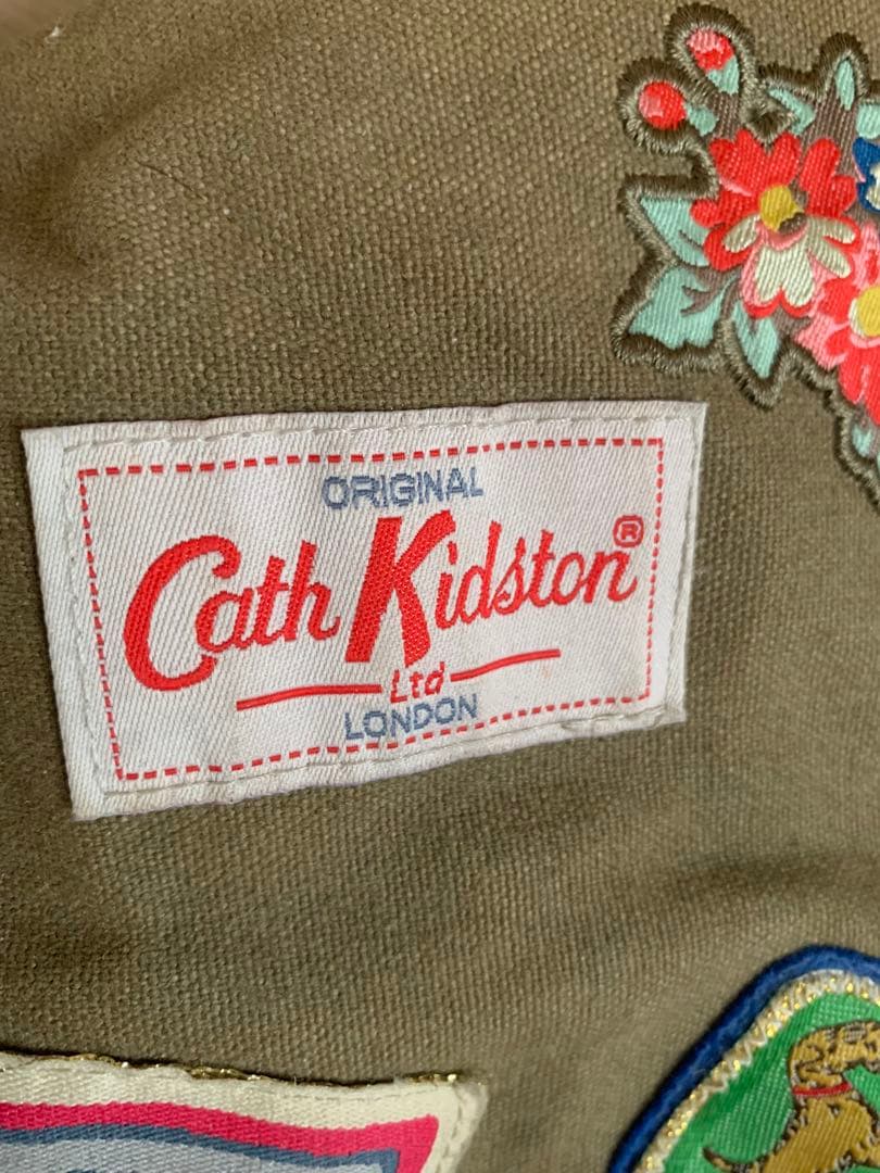 レア・美品】 キャスキッドソン キャンバス ワッペン ボストンバッグ