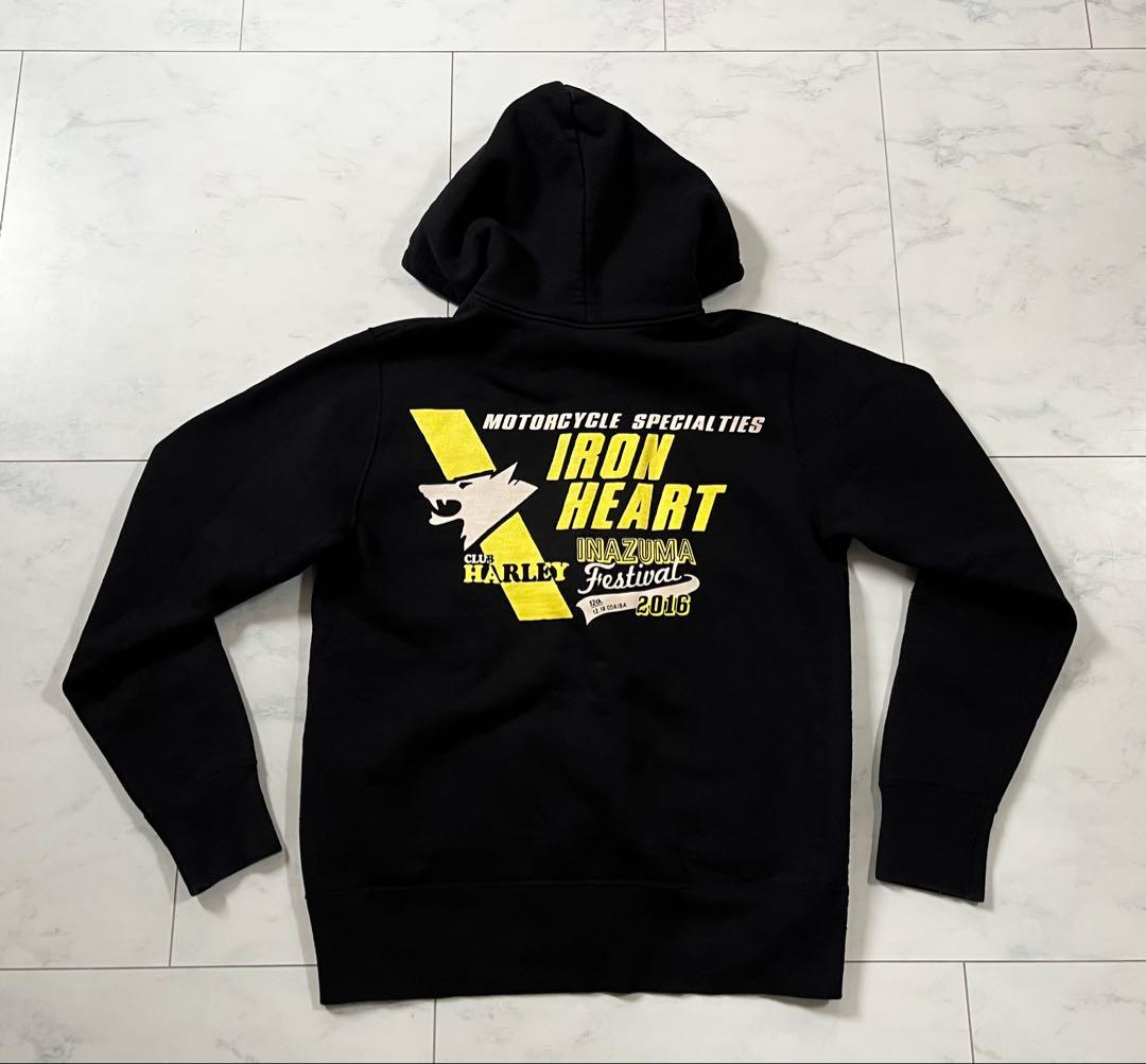 アイアンハート ヘビーウェイト ジップアップパーカー フラットヘッド