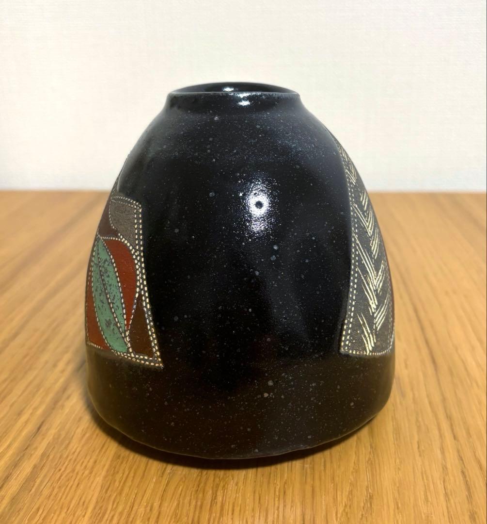 未使用保管品】やちむん 古典焼 壺 花瓶 北欧 ミッドセンチュリー