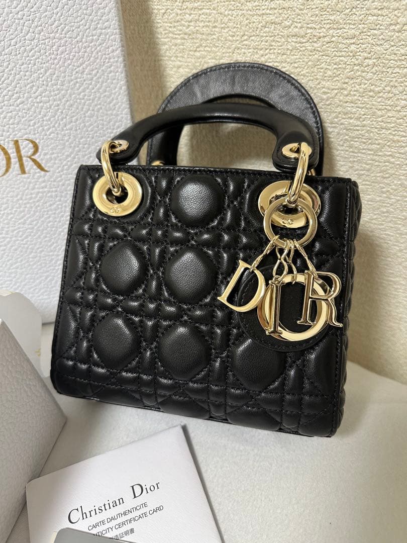 DIOR 新品ノベルティ　ショルダーバッグハンドバック2way ゴールドチェーン