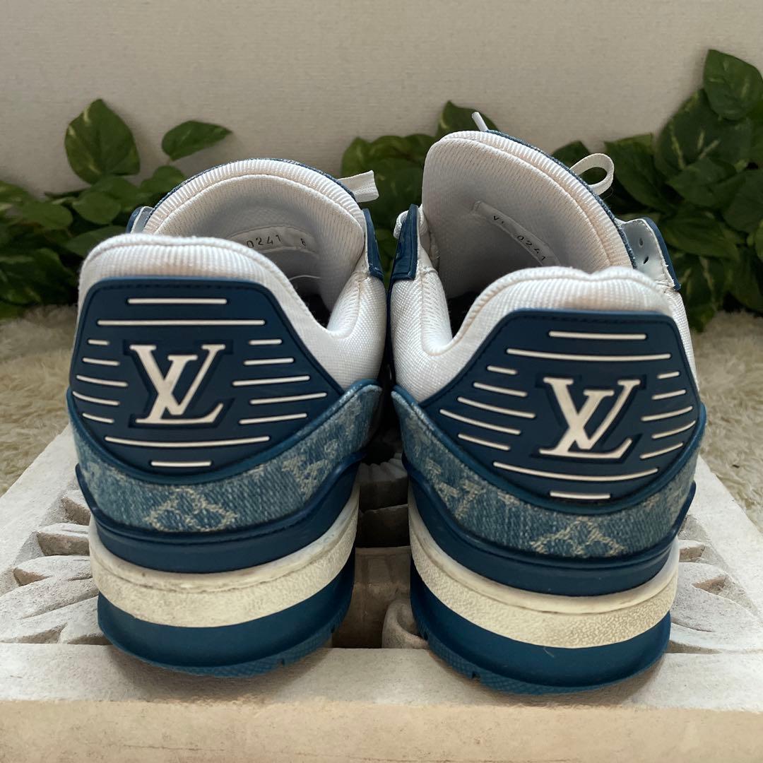 ルイヴィトン LV トレイナー モノグラム デニム切替 スニーカー 8