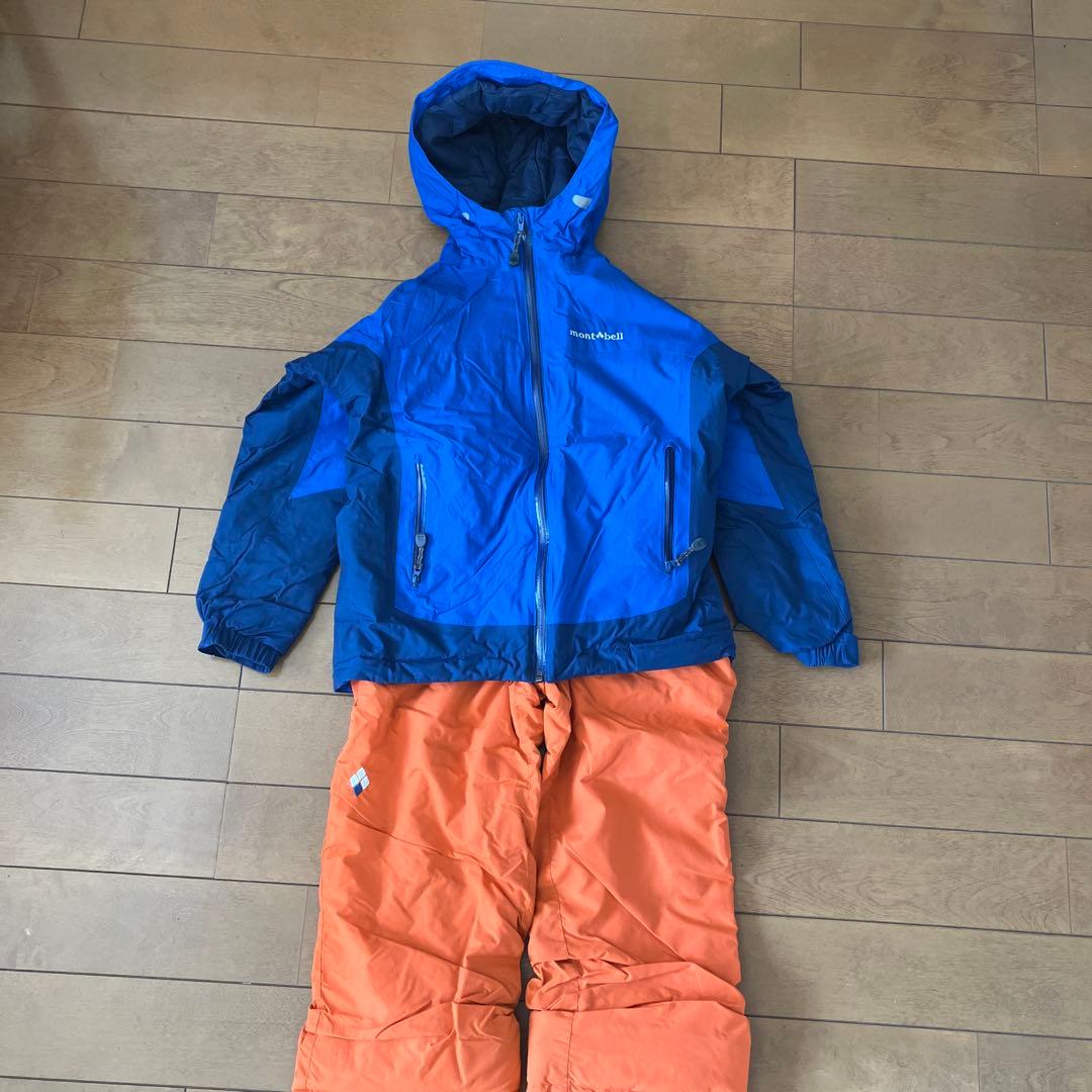モンベル　スキーウェア上下　140 楽天市場】スキーウェア キッズ ジュニア 上下セット 【3年着られる