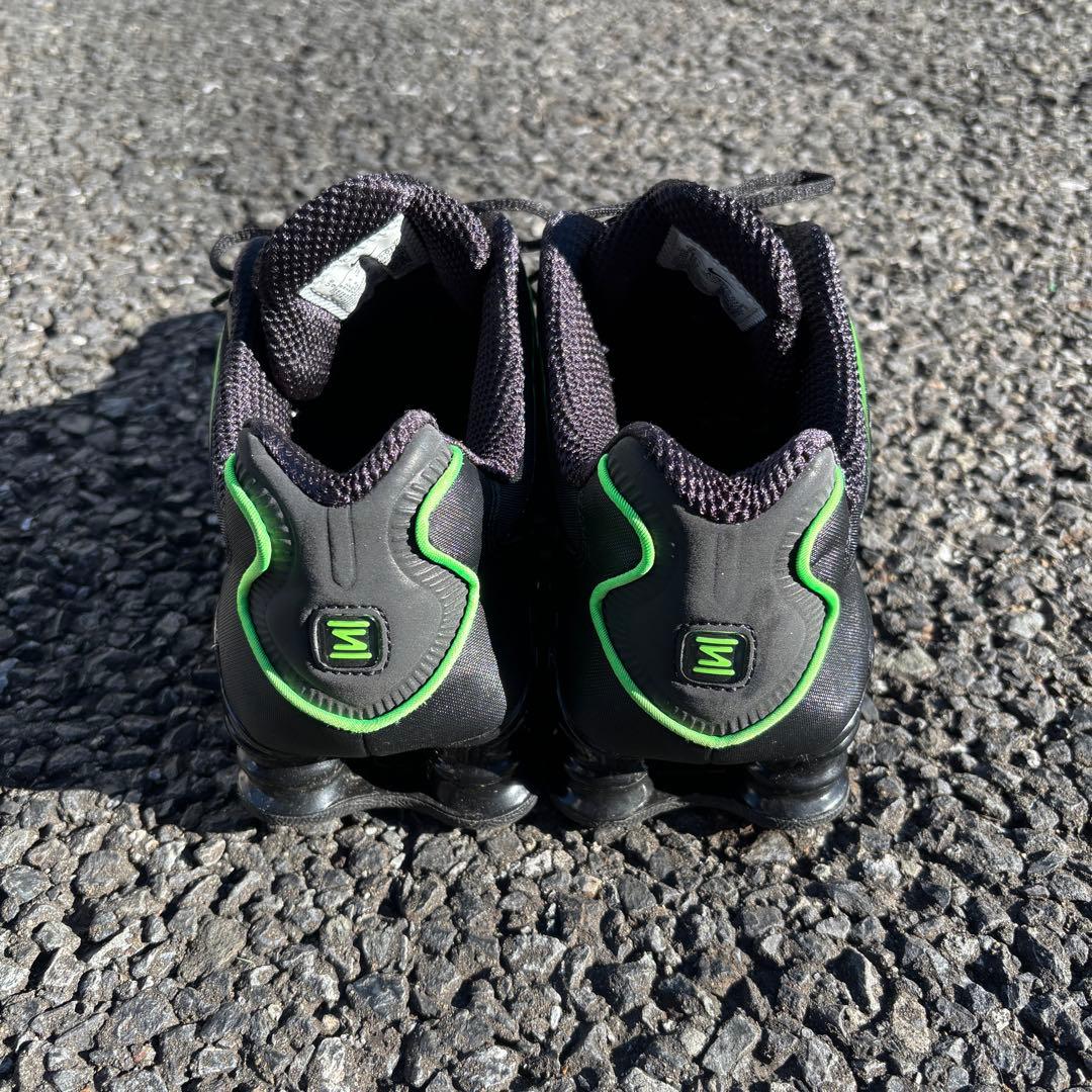 ナイキ ショックス TL ブラック グリーン 美品 NIKE Shox TL - メルカリ