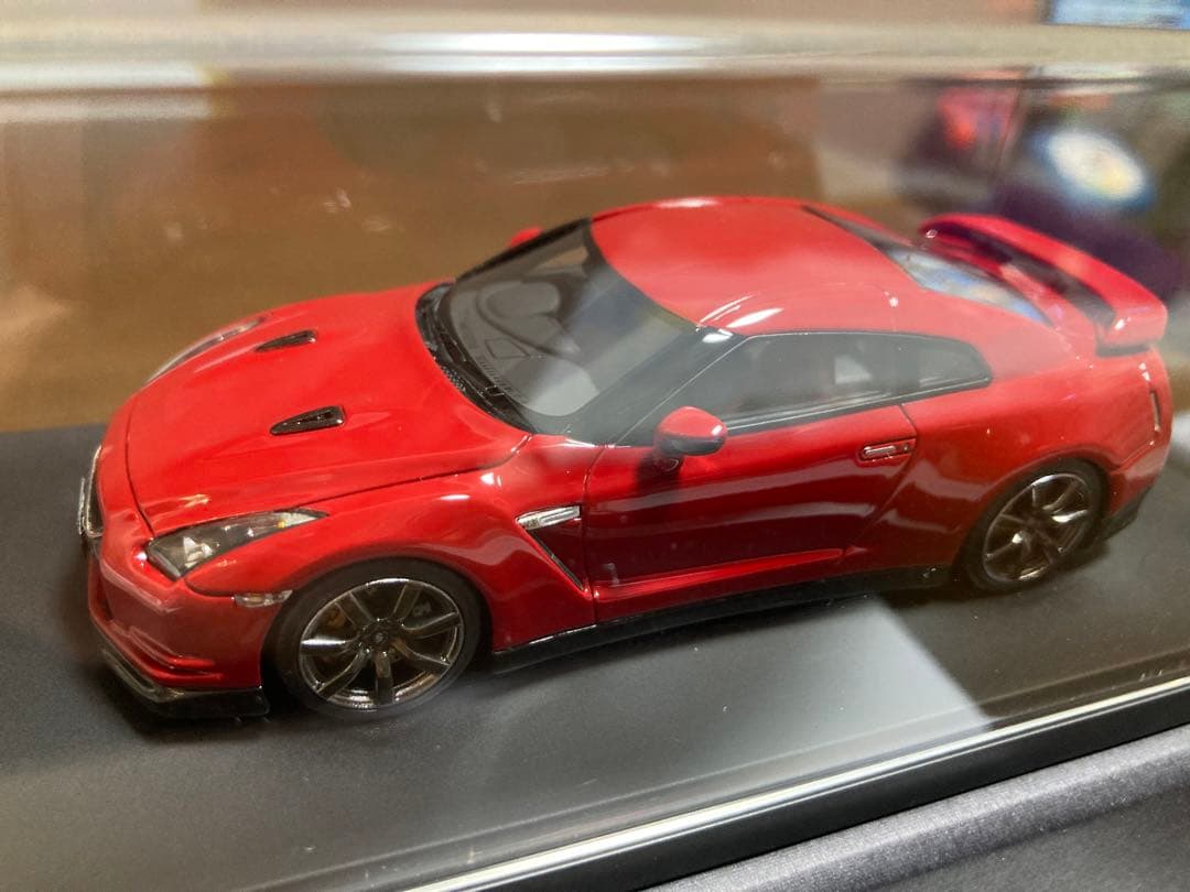 HPI NISSAN R35 GT-R バイブラントレッド 1/43 ワンモデル 1/43 日産 GT-R R35 2017 バイブラントレッド