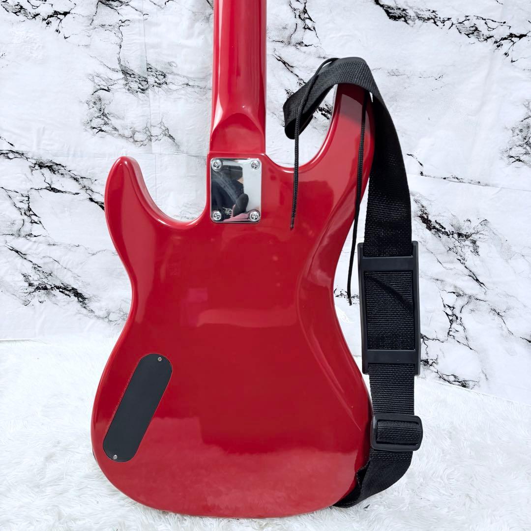 BUSKER'S バスカーズ エレキベース レッド 4弦 エレキベース 初心者