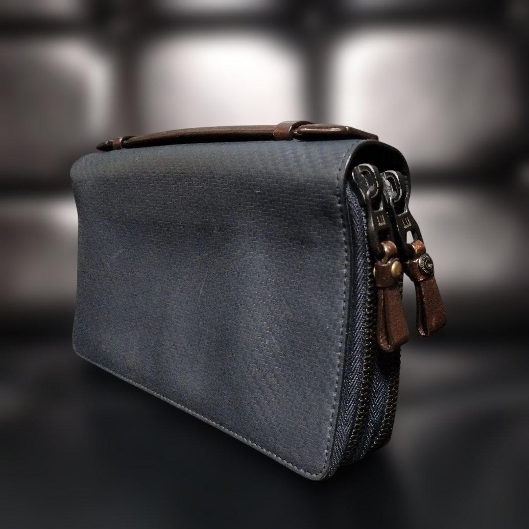 ダンヒル シャーシ ダブルジップオーガナイザー ラウンドジップ長財布