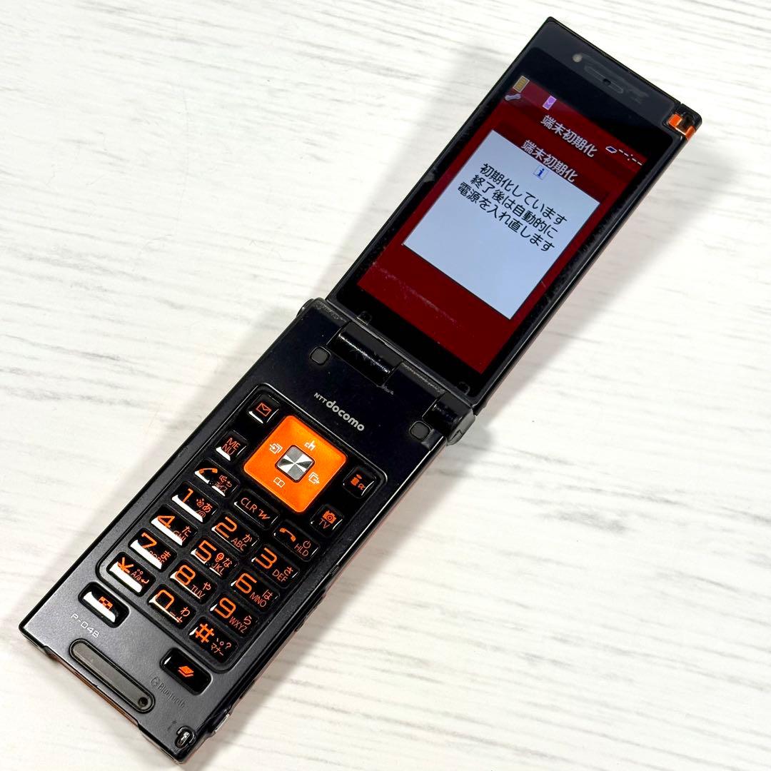 ☆レア☆ P-04B docomo ガラケー 本体 オレンジ 3G 携帯電話 - メルカリ