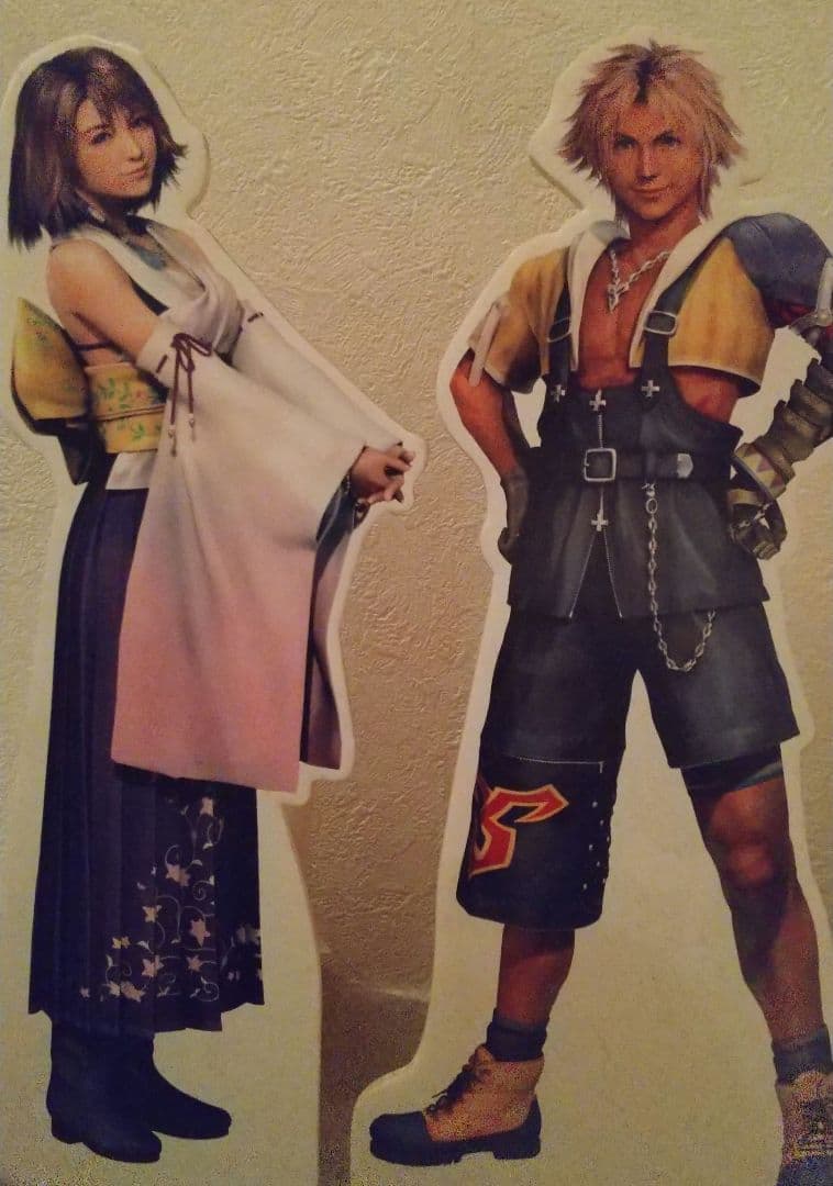 ★追加【汚れ有り】FFX 店頭プロモーション用等身大POP（箱有り）+ミニPOP