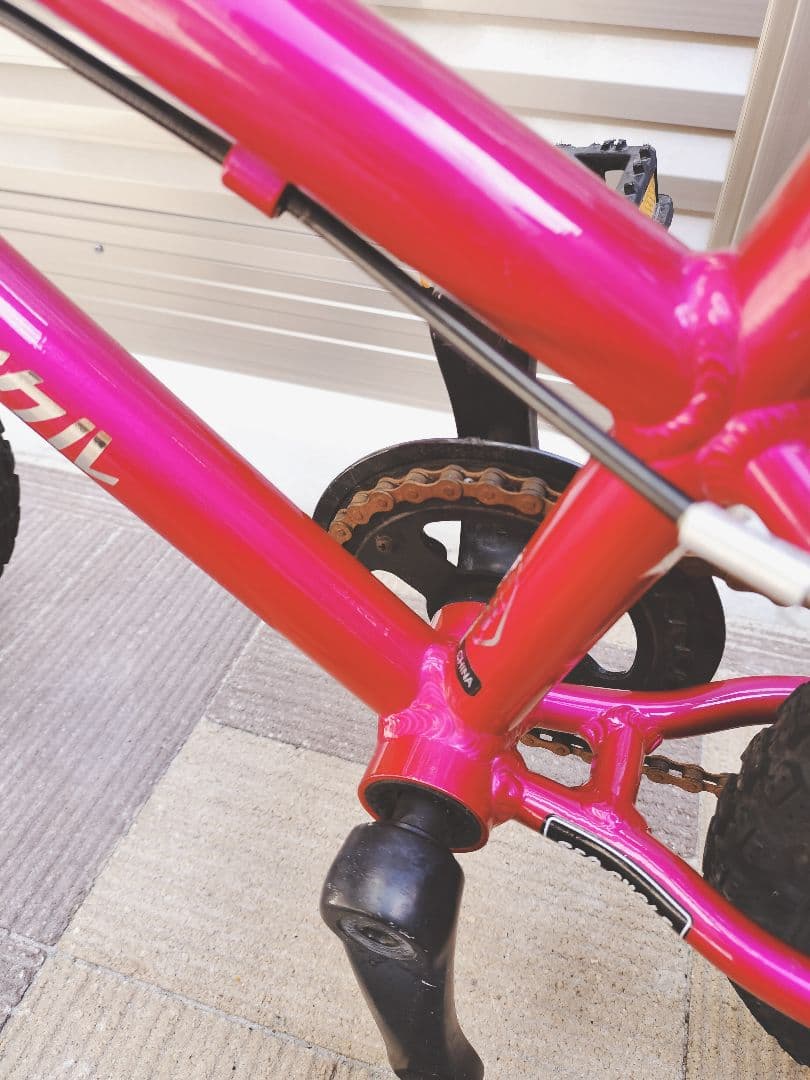 川崎市内引渡希望】ヨツバサイクル ピンク 16インチ - メルカリ