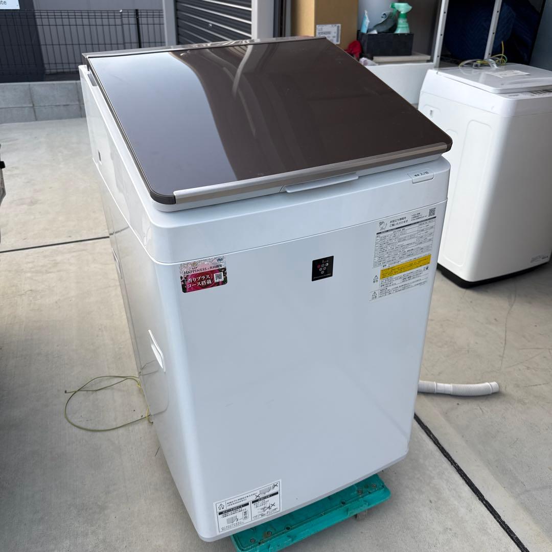 【最終値下げ‼️】2023年製SHARP洗濯乾燥機 ES-PT10G-T SHARP ES-PT10G-T ブラウン系 [縦型洗濯乾燥機 (洗濯10.0kg/乾燥5.0kg