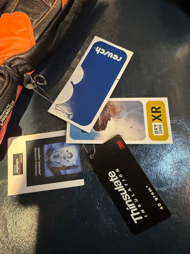 新品タグ付】reusch スキーグローブ オレンジ/ブラック 7 1/2 - メルカリ