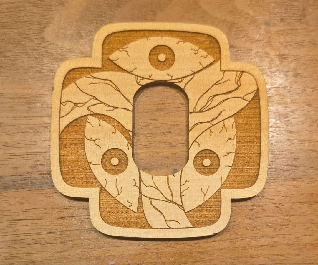 木製 鍔 黒死牟 ダイソー 武士の刀用 - メルカリ