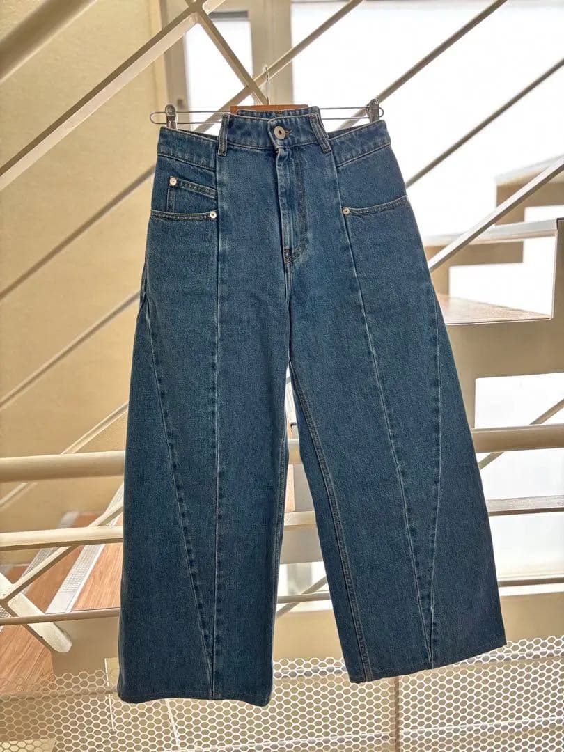 メゾンマルジェラ Décortiqué 再構築 パネル デニム ワイド 38 - メルカリ